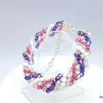 Pink Purple Beaded Bracelet