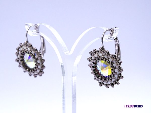 Crystal Beaded Earrings - Image 2