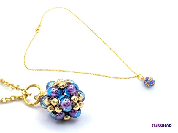 Charming Beaded Bead Pendant