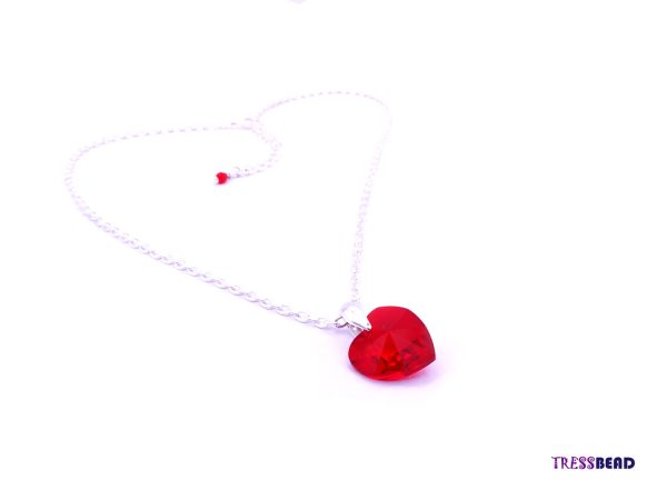 radiant Swarovski crystal heart pendant necklace