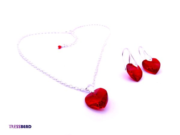 Swarovski Crystal Heart Pendant Necklace - Image 5