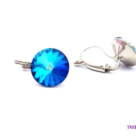 Bermuda Blue Crystal Earrings