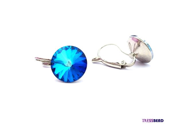 Bermuda Blue Crystal Earrings