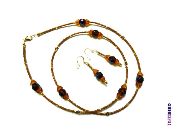 String-Necklace-Earrings-Set