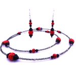 beaded-set-earrings and necklace