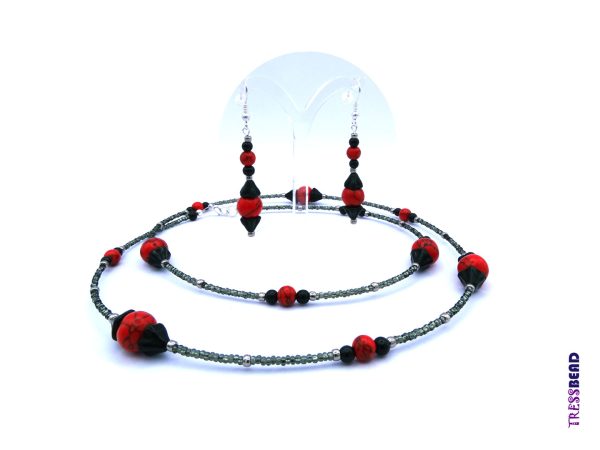 beaded-set-earrings and necklace