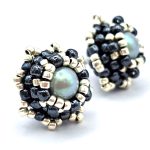 post or stud beaded earrings