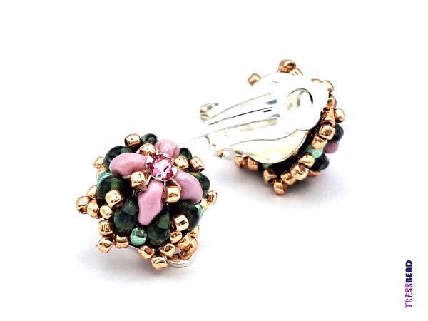 clip-on beaded earrings