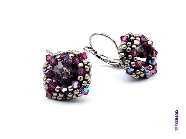 lever-back beaded earrings