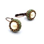 Vintage Beaded Pearl Earrings