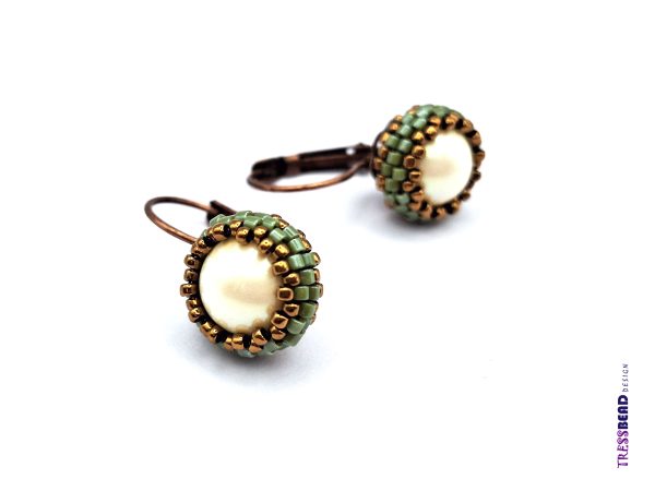 Vintage Beaded Pearl Earrings