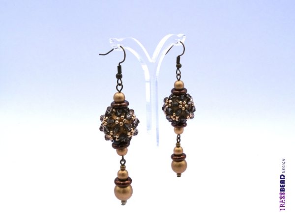 beaded bead earrings