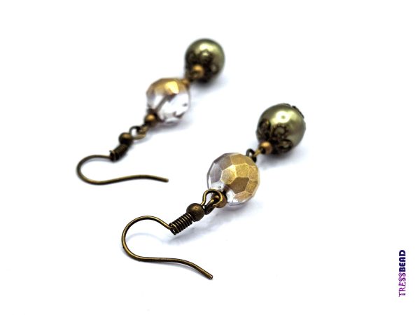 Vintage Bead Dangle Earrings