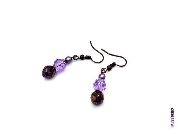 Purple Dangle Earrings