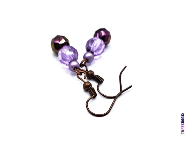 Purple Dangle Earrings - Image 4