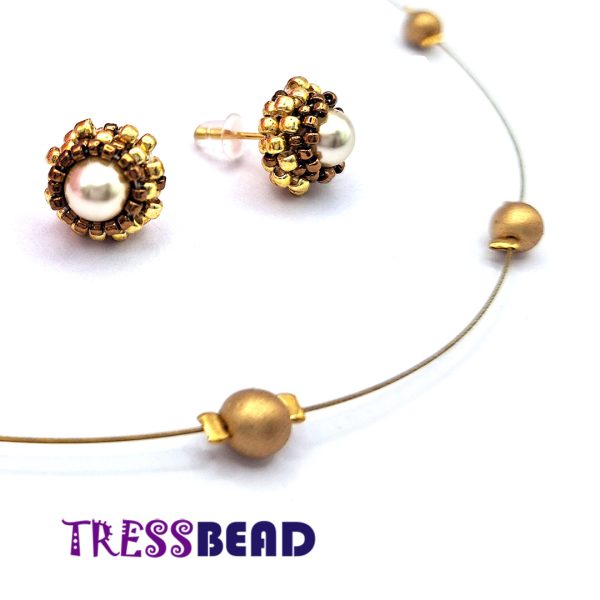 Minimalist Gold Color Bead Necklace - Image 5