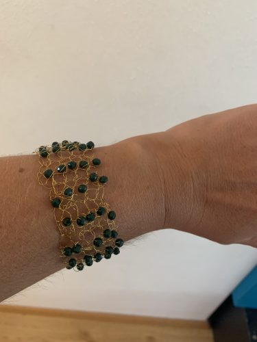 Beaded Wire Crochet Bracelet photo review