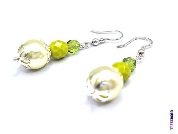 green-beaded-earrings