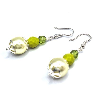 green-beaded-earrings