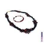 Black-red-beaded-jewelry-set