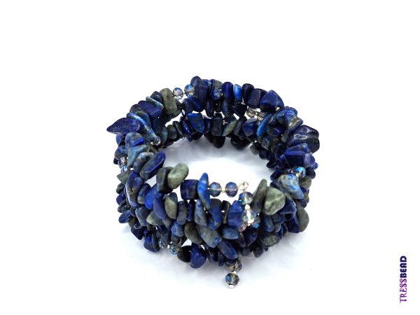 blue-memory-wire-bracelet