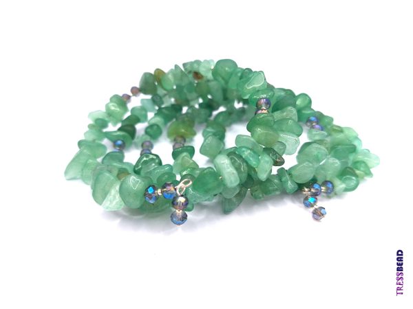 green-memory-wire-bracelet