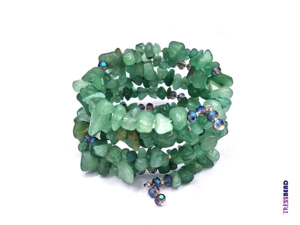 green-memory-wire-bracelet