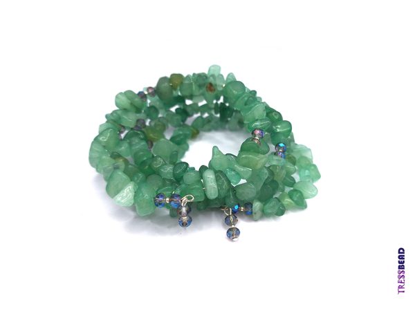 green-memory-wire-bracelet