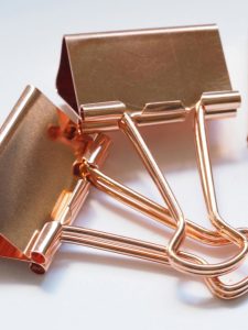 rose-gold-paper-clips