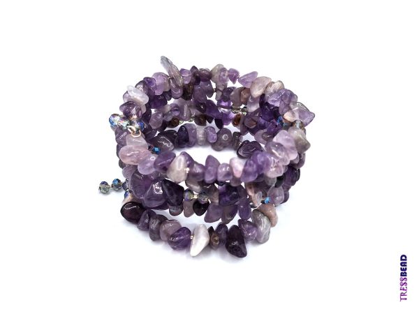 purple-memory-wire-bracelet