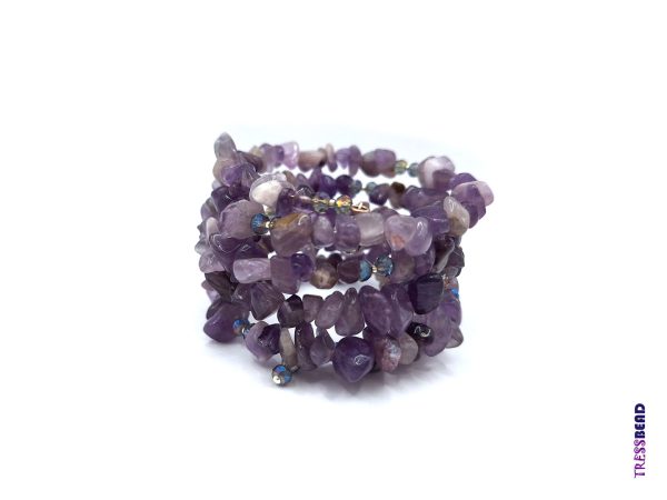 purple-memory-wire-bracelet