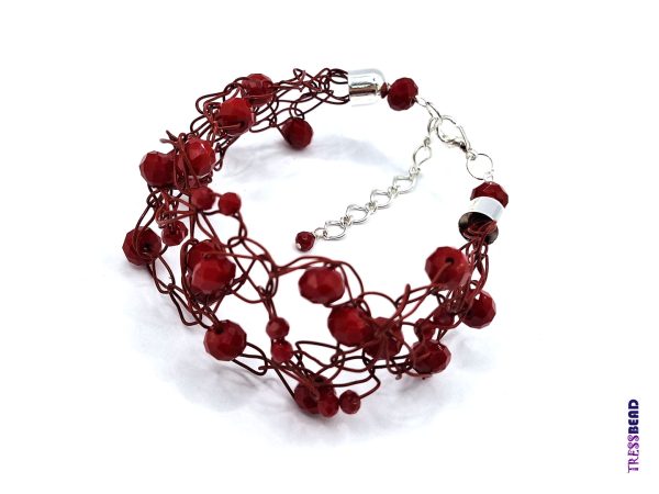 red-wire-crochet-bracelet