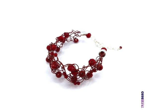 red-wire-crochet-bracelet