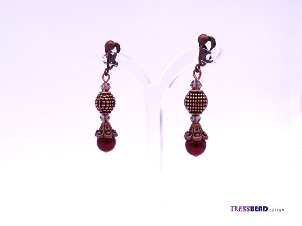 dangle-copper-earrings