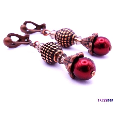 dangle-copper-earrings